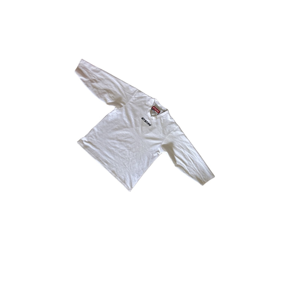Boys CCM White YouthHockey Jersey L/XL